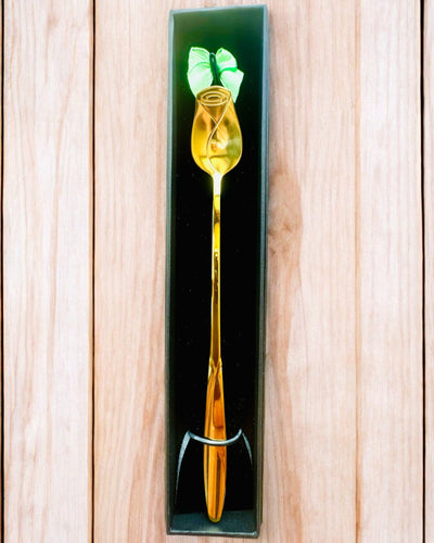 Colher de Rosa Personalizada com Opção de Gravação para presente - 3 variantes de cores à escolha