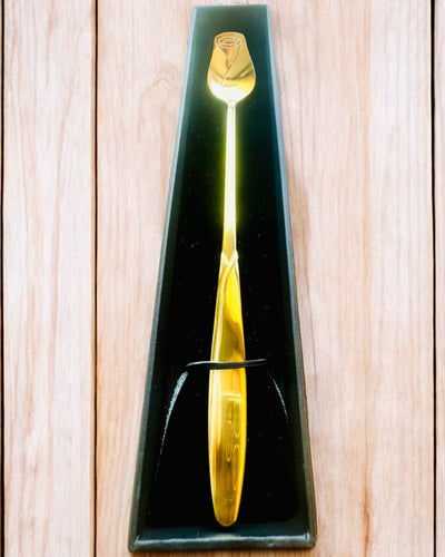 Colher de Rosa Personalizada com Opção de Gravação para presente - 3 variantes de cores à escolha