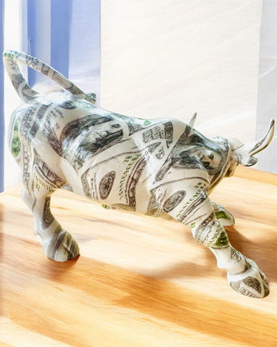 Escultura Decorativa Touro "BullArt" – Arte Única com Opção de Gravação - 4 variantes de cor, para presente personalizado