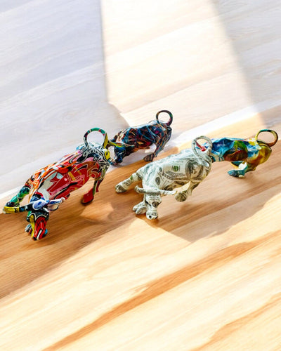 Escultura Decorativa Touro "BullArt" – Arte Única com Opção de Gravação - 4 variantes de cor, para presente personalizado