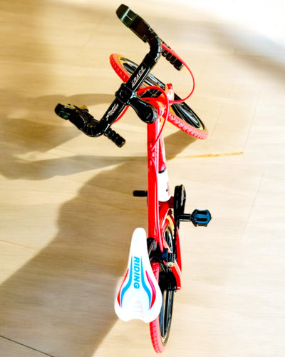 Modelo Miniatura de Metal Bicicleta Vermelha "SpeedMaster" personalização com gravação para presente, 2 variantes de cor