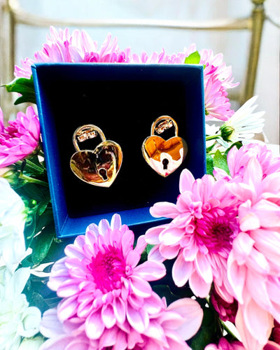 Mini Cadeados de Coração DeLuxe para Namorados, Conjunto de 2 cadeados com chaves, 6 variantes à escolha, possibilidade de personalização com gravação para presente