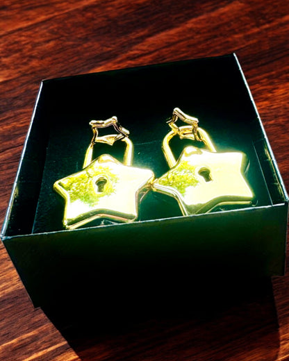 2 Mini Cadeados Estelares com Gravação – Protege os Teus Sonhos, personalizáveis para presente, 2 variantes de cores à escolha