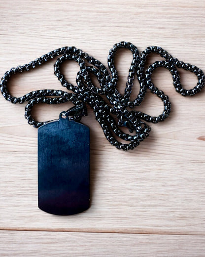 Colar Masculino Força Elegante - personalização com gravação para presente