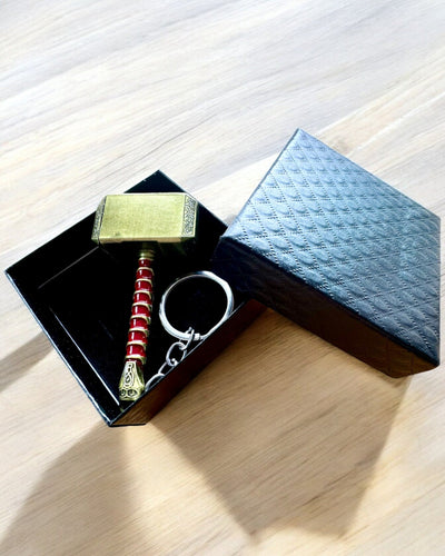 Martelo Viking - Porta-chaves e abre-garrafas num só - Premium, possibilidade de personalização com gravação