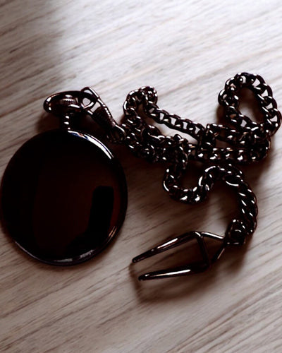 Bússola em estilo de relógio de bolso "Navigator" - Cor metal escuro