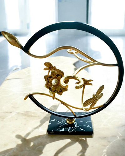 Suporte "Elegancki Owad" - para garrafa de vinho e copos, altura 33 cm, possibilidade de personalização com gravação para presente