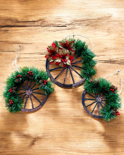 Conjunto Decorativo 3 x Anéis Festivos "Estrela Alegre" - possibilidade de personalização com gravação para presente