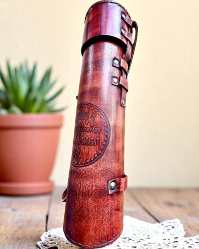 Luneta Real “Voyager 1818” – Exclusiva, em latão, 83 cm, feita à mão, com estojo em pele natural – Edição de colecionador, personalizável com gravação para presente