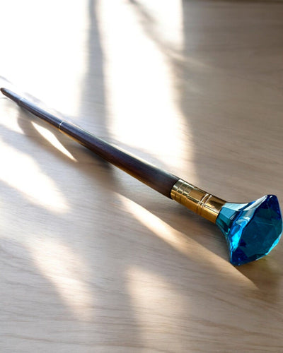 Bengala para caminhar "Diamante em bronze" - Madeira Feita à mão, possibilidade de gravação