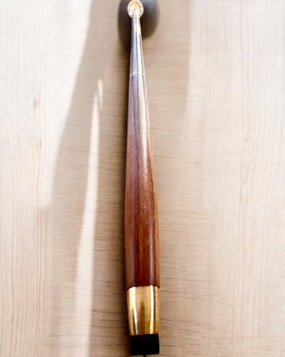 Bengala para caminhar "Diamante em bronze" - Madeira Feita à mão, possibilidade de gravação