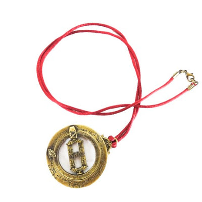 Miniatura de relógio de sol H90 com anéis astronómicos, gravação personalizada, presente ideal, pendente bordô, feito em zamak e latão, diâmetro 45mm