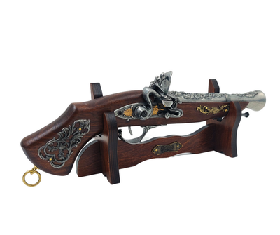 Grande Pistola Italiana em Suporte com Possibilidade de Personalização por Gravação