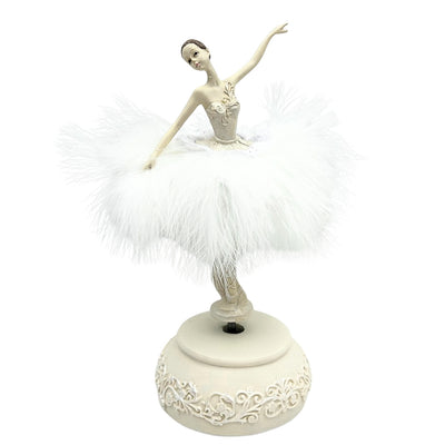 Caixa de Música Bailarina Rainha da Neve Móvel 23,5 cm com Gravação