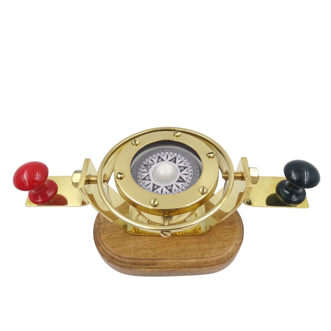 Bússola Náutica Retro NC1615 em Latão com Possibilidade de Personalização por Gravação