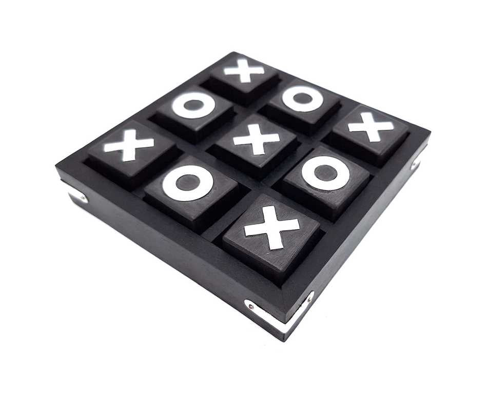 Jogo de Velha em Madeira 13 x 13 cm com Possibilidade de Personalização por Gravação