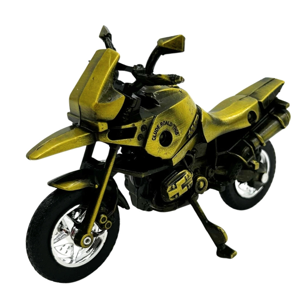 Modelo de Motociclo Metálico HJ1 em Cor Verde Escuro com Possibilidade de Personalização por Gravação