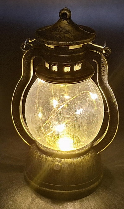 Candeeiro de noite LED em forma de lâmpada de petróleo com possibilidade de personalização por gravação, ideal para presente - altura 12,6 cm, largura 5,8 cm, certificado CE