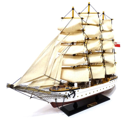 Modelo de veleiro Dar Pomorza 50cm com possibilidade de gravação personalizada