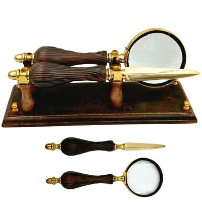 Conjunto de escritório retro estiloso com gravação