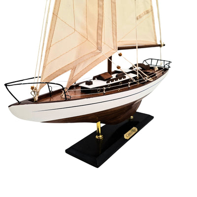 Modelo de Iate à Vela 66 cm com possibilidade de personalização por gravação