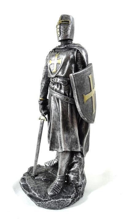 Figura de Cavaleiro Cruzado de 30cm com Gravação
