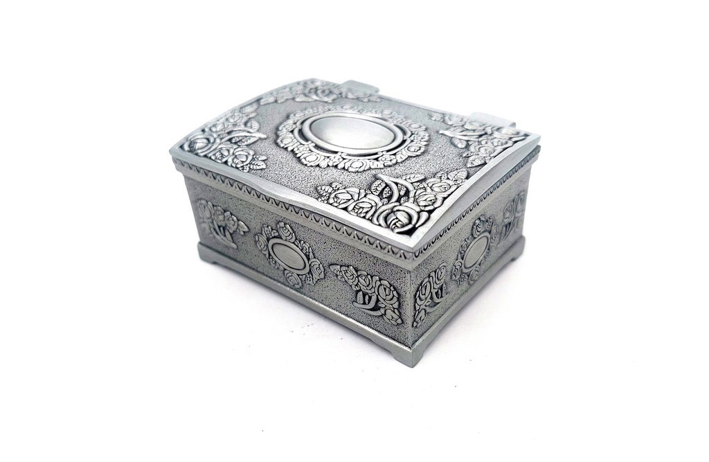 Caixa Metálica ALBIN 2178A com Possibilidade de Personalização por Gravação, Ideal para Presente - 6x5x3 cm, Design Elegante, Material Durável