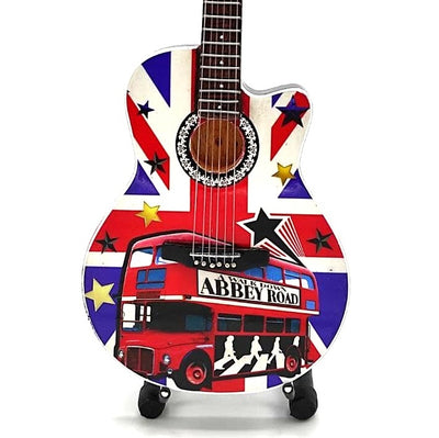 Mini guitarra colecionável The Beatles