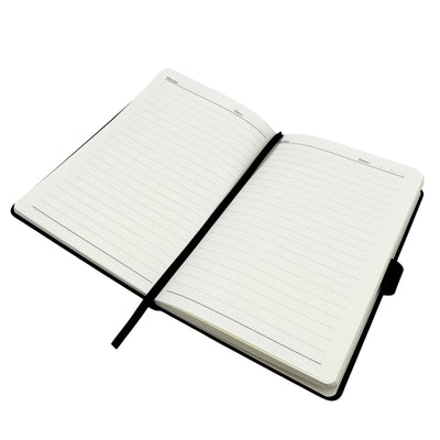 Caderno de Pele Azul Escuro Elegante A5 com Caneta e Gravação Personalizada em Caixa de Presente