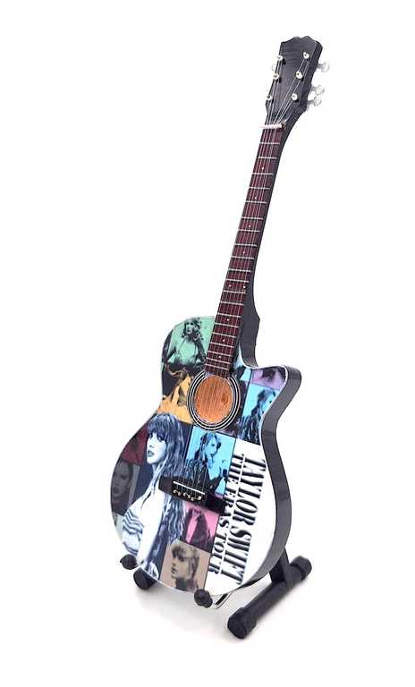 Mini guitarra Taylor Swift MGT-9064 com possibilidade de personalização por gravação
