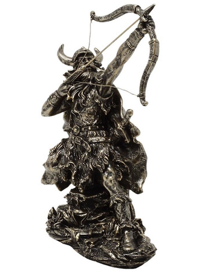 Estatueta decorativa Viking MC-23142 com possibilidade de personalização por gravação, altura 19,5 cm, polyresina, ideal para presente
