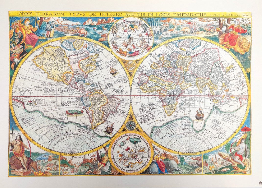 Mapa-múndi Orbis Terrarum 1594