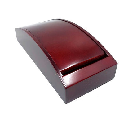 Caixa de Madeira Personalizada 21 x 9 x 5,5 cm na Cor Cereja