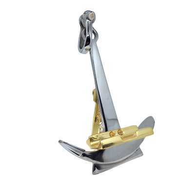 Suporte para Smartphone Âncora MT201 com Acabamento Metálico, Possibilidade de Personalização por Gravação, Presente Ideal para Marinheiro, Altura 25 cm, Largura 16 cm