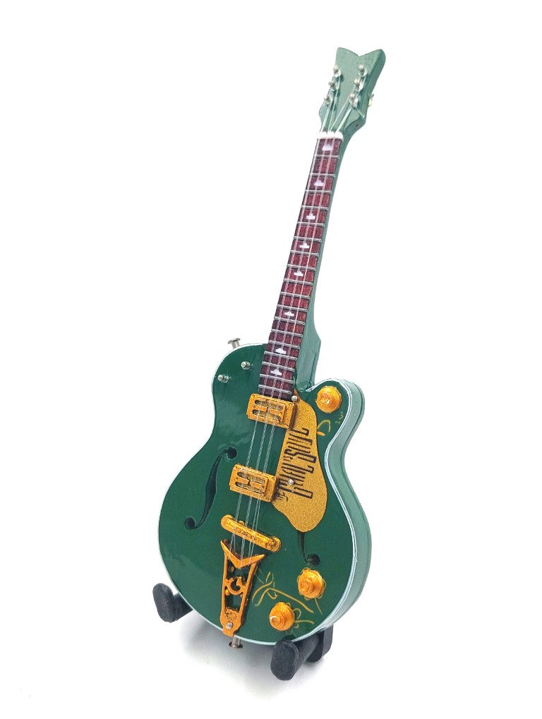 Mini guitarra colecionável 15cm - BMG-007 estilo Bono com possibilidade de personalização com gravação