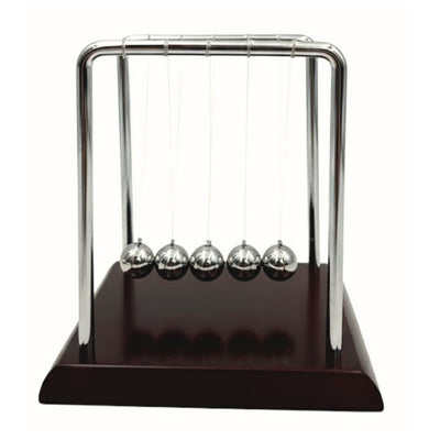 Bolas de Newton Elegantes com Gravação - Madeira Metal