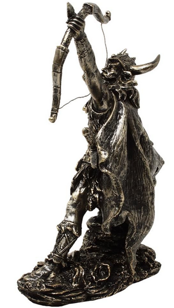 Estatueta decorativa Viking MC-23142 com possibilidade de personalização por gravação, altura 19,5 cm, polyresina, ideal para presente