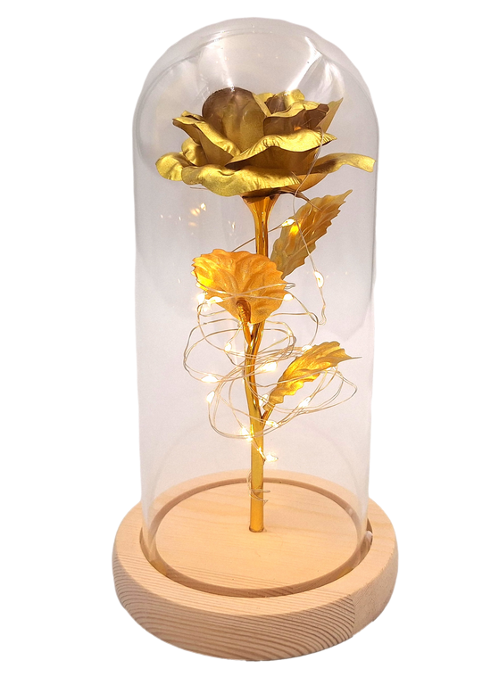 Candeeiro de noite Rosa LED com possibilidade de personalização por gravação, presente romântico, altura 21,5 cm, luz suave, decoração ideal para o quarto