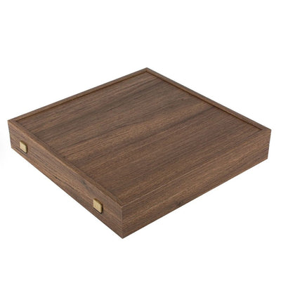 Xadrez Metálico Luxuoso Cicládico 28x28 cm com Gravação Personalizada