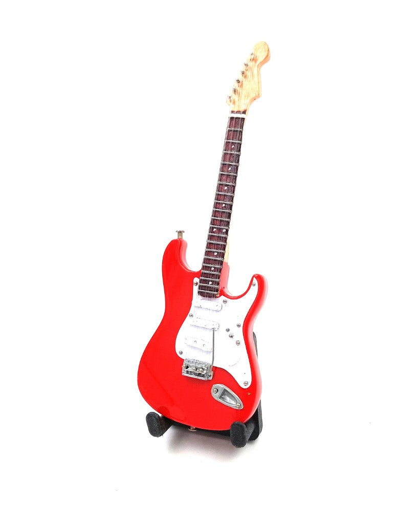 Mini Guitarra 15 cm BMG-009 no Estilo Mark Knopfler com Possibilidade de Personalização por Gravação