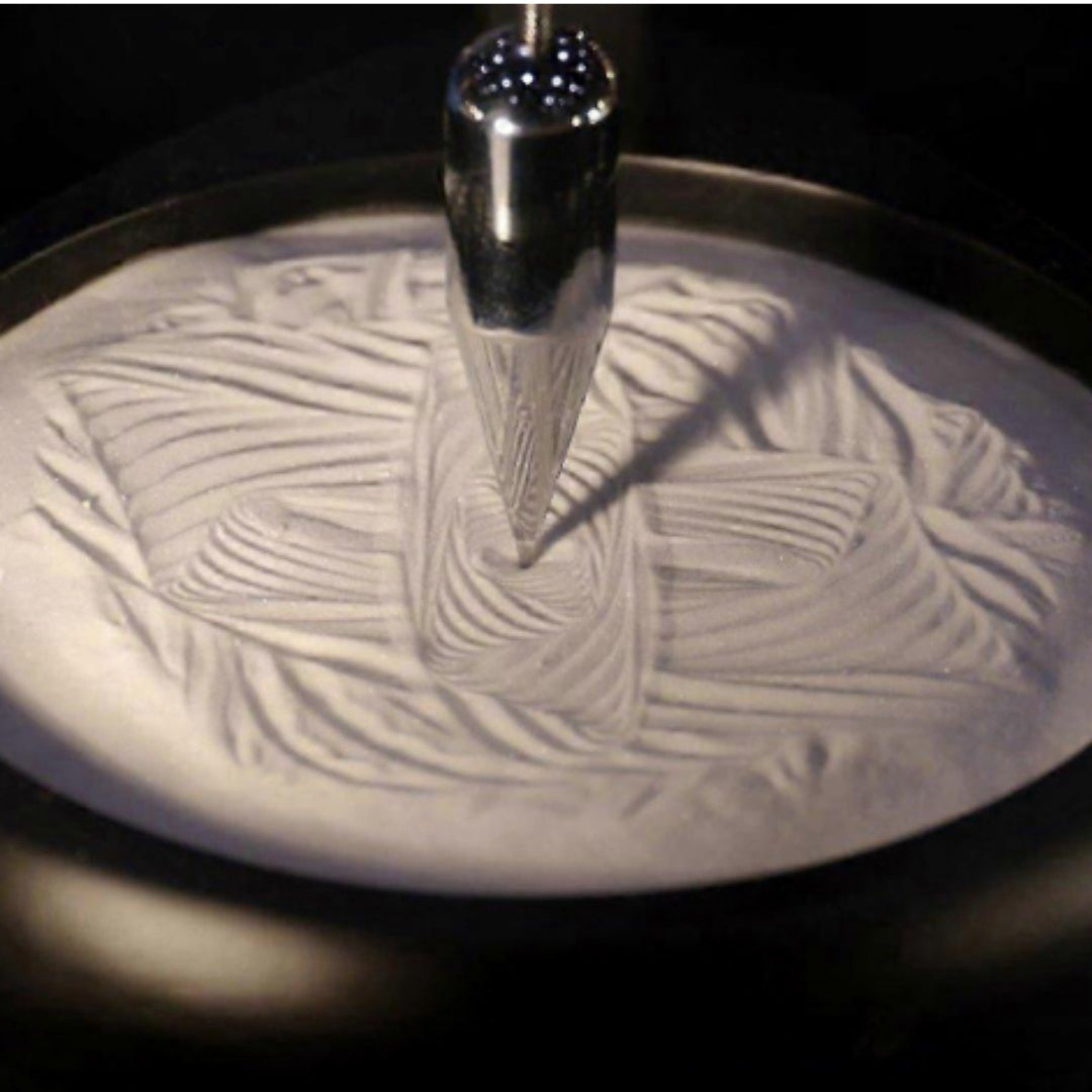 Pêndulo de Areia Sand Pendulum com Gravação - Decoração Inspiradora 38cm com Areia Cinética