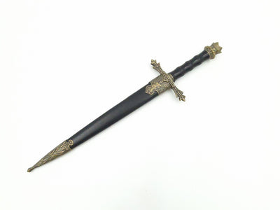 Adaga de Cavaleiro 34 cm Réplica Decorativa com Possibilidade de Gravação