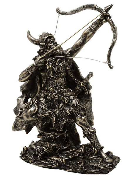 Estatueta decorativa Viking MC-23142 com possibilidade de personalização por gravação, altura 19,5 cm, polyresina, ideal para presente