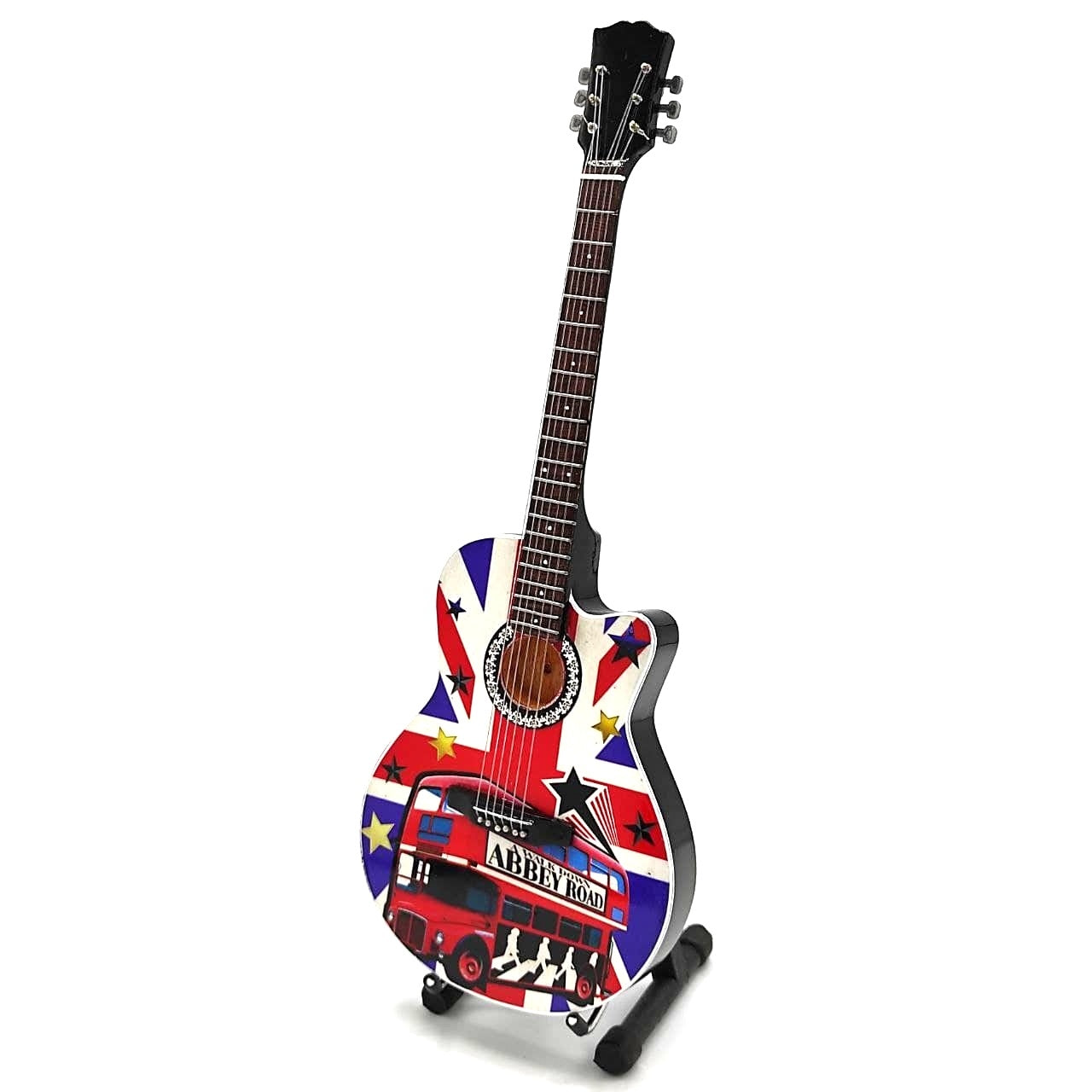 Mini guitarra colecionável The Beatles