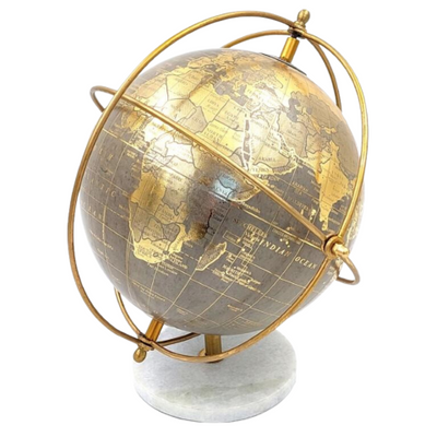 Globo decorativo em base de pedra GLB-127