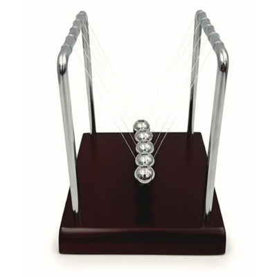 Bolas de Newton Elegantes com Gravação - Madeira Metal