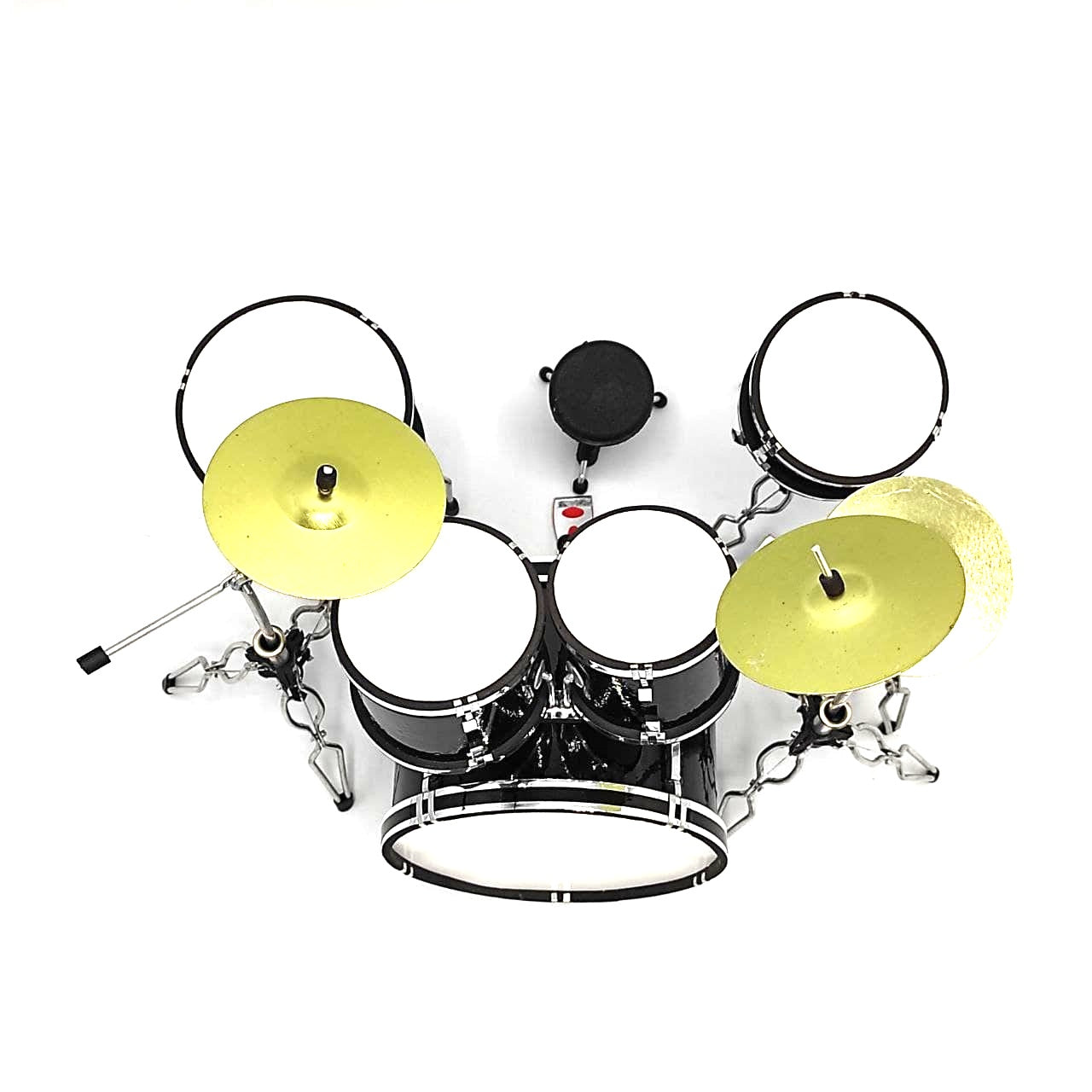 Mini bateria preta MDR-0022 em escala 1:5 com possibilidade de personalização por gravação