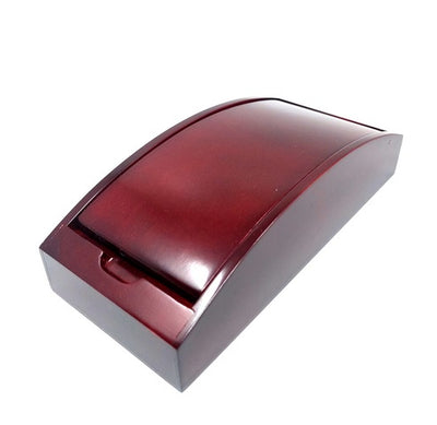 Caixa de Madeira Personalizada 21 x 9 x 5,5 cm na Cor Cereja