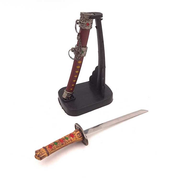 Katana - faca de papel SW-199 com possibilidade de personalização por gravação, ideal para presente, altura 18 cm, bainha decorativa incluída