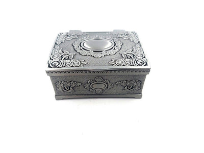 Caixa Metálica ALBIN 2178A com Possibilidade de Personalização por Gravação, Ideal para Presente - 6x5x3 cm, Design Elegante, Material Durável